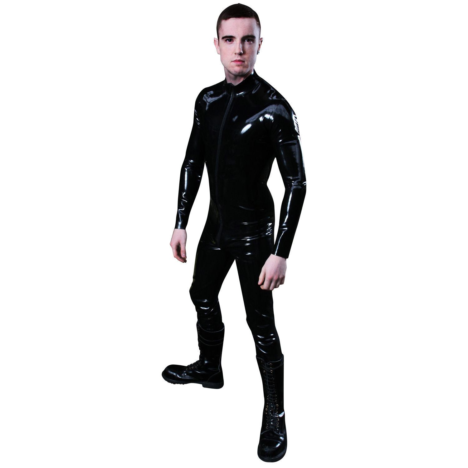 Mister B Rubber Full Bodysuit med Blixtlås