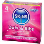 Skins Dots & Ribs Kondomer 4 St