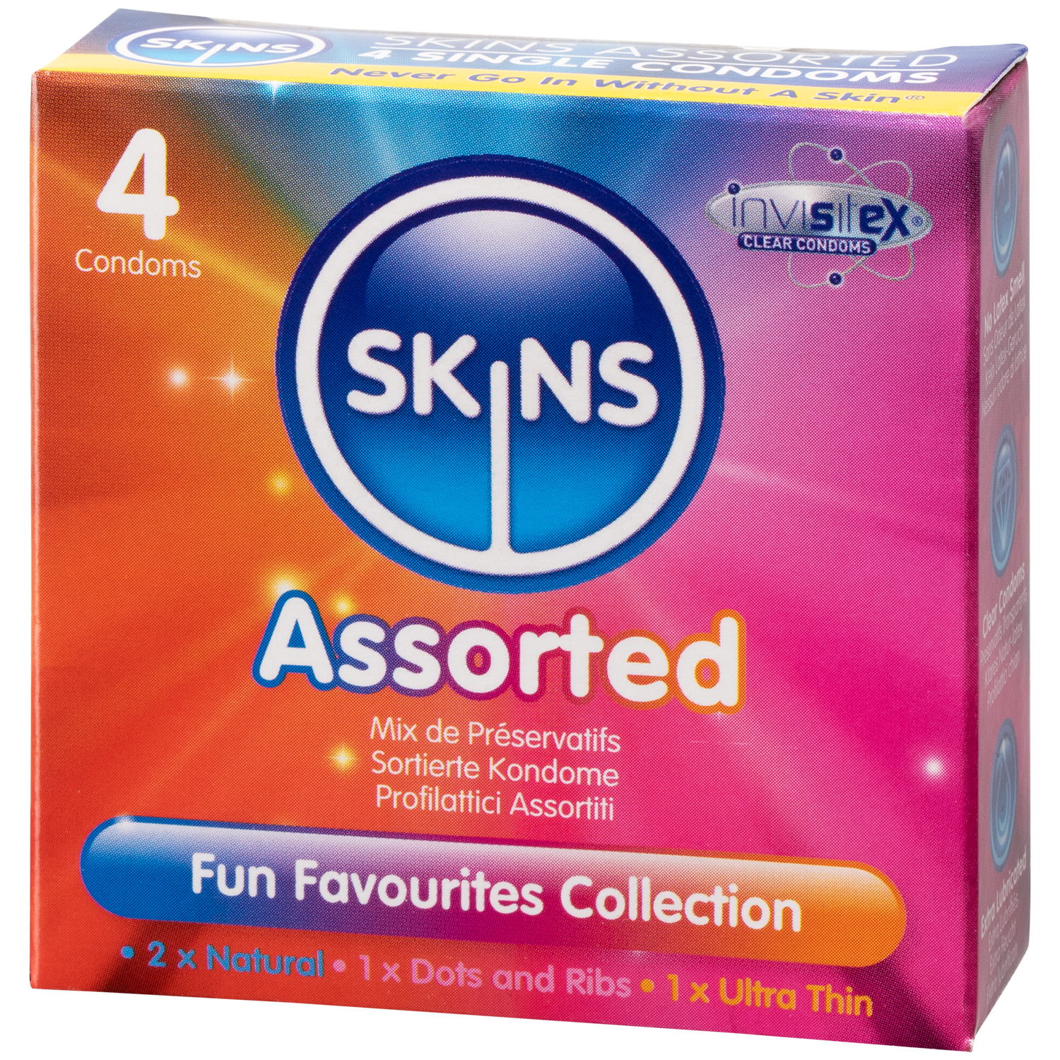 Skins Olika Kondomer 4 st