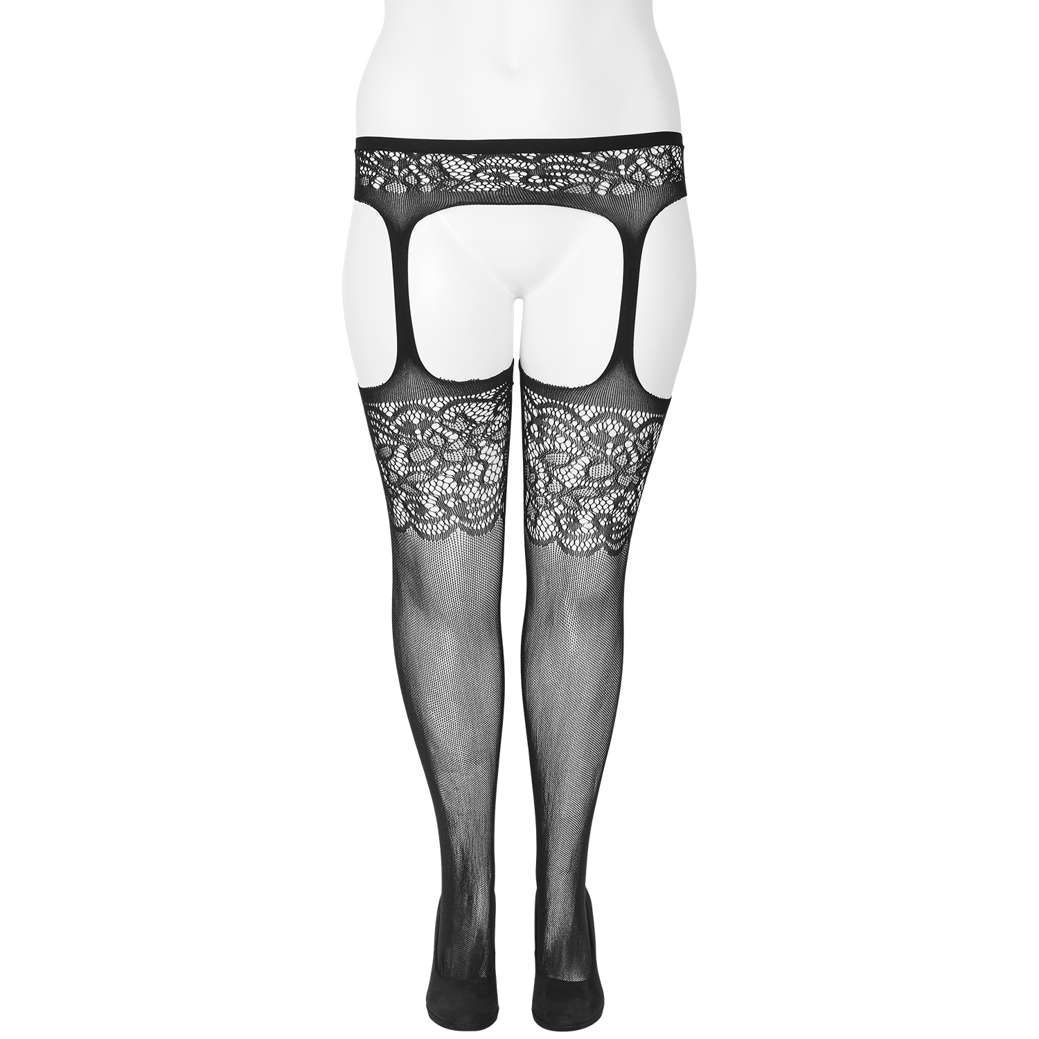 Nortie Sif Grenlösa Strumpbyxor i Spets Plus Size